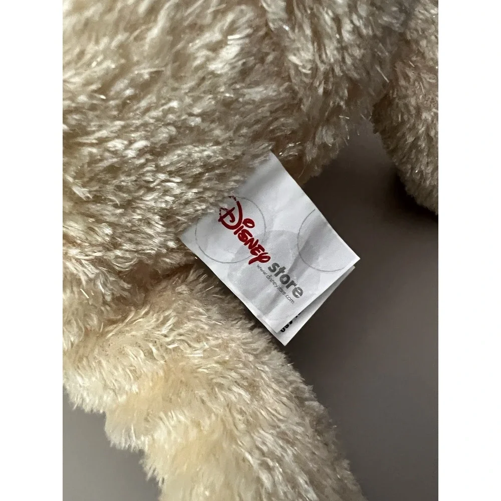 Winnie The Pooh Bear Plush‎ Disney Store Pink Sparkly Glitter Yellow Shirt 16